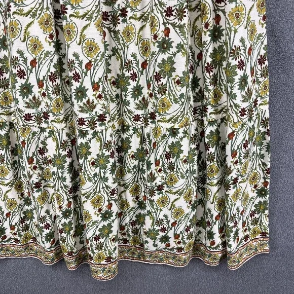 Max Studio Maxi Dress Plus 3X Sleeveless Tiered Floral Green Beach cottage $168 - Picture 4 of 13